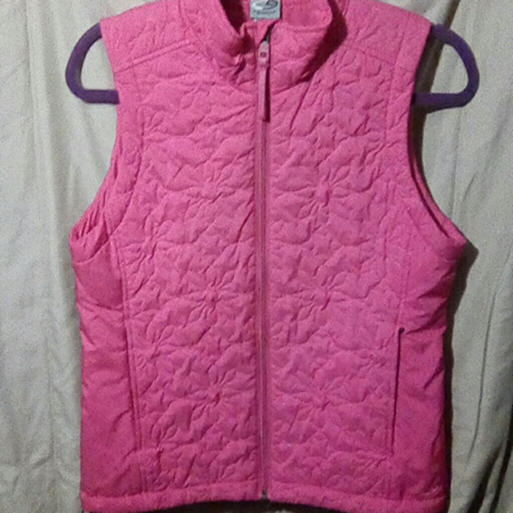 Pink winter vest